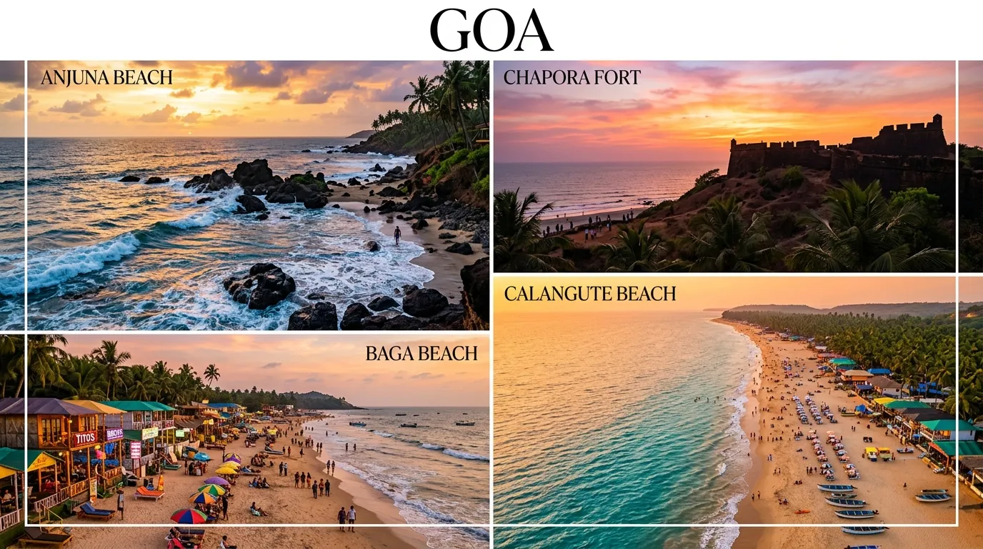 North Goa Sightseeing Guide — Aerial View
